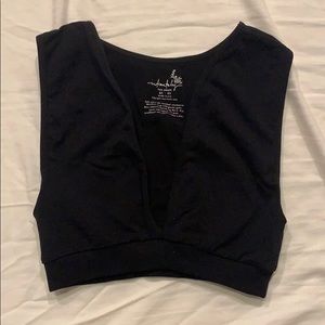 Black Free People Intimates Deep Plunge Bralet